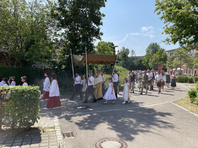 Fronleichnam Prozession Seniorenheim zu Zankl